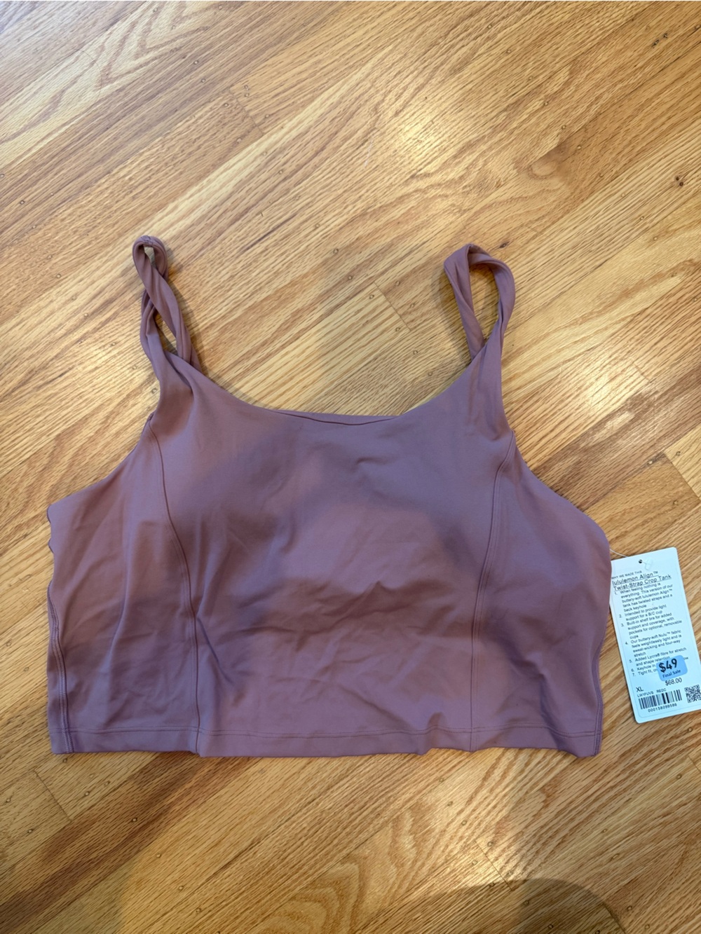 lululemon athletica cropped align twist tank